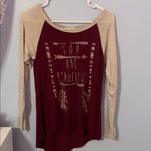 Two tone long sleeve